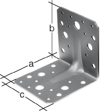 Actual product image GAH Heavy duty angle connector 105 x 105x90mm Number of holes4 / 22 p.3 mm (Angle connector, 25 pcs.)