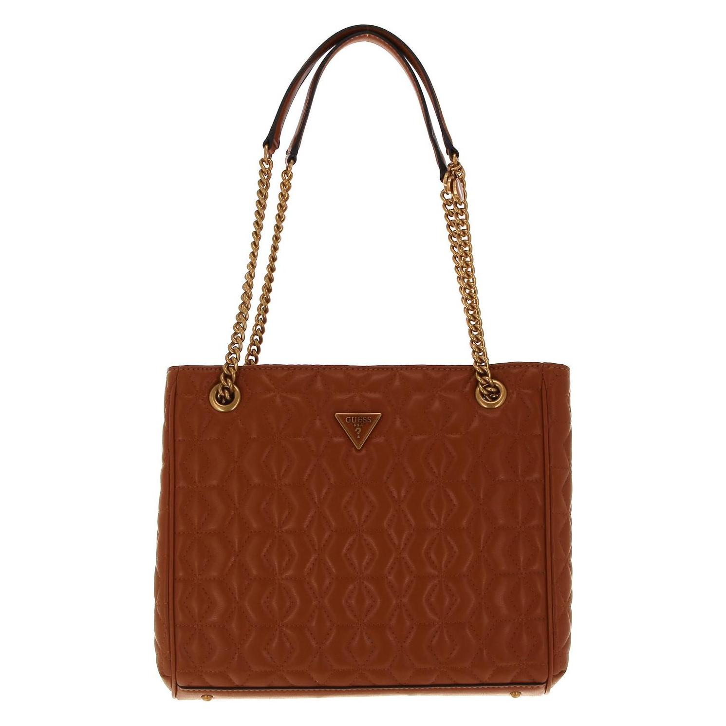 Guess, Damen, Handtasche, Elenia Girlfriend Carryall, Braun