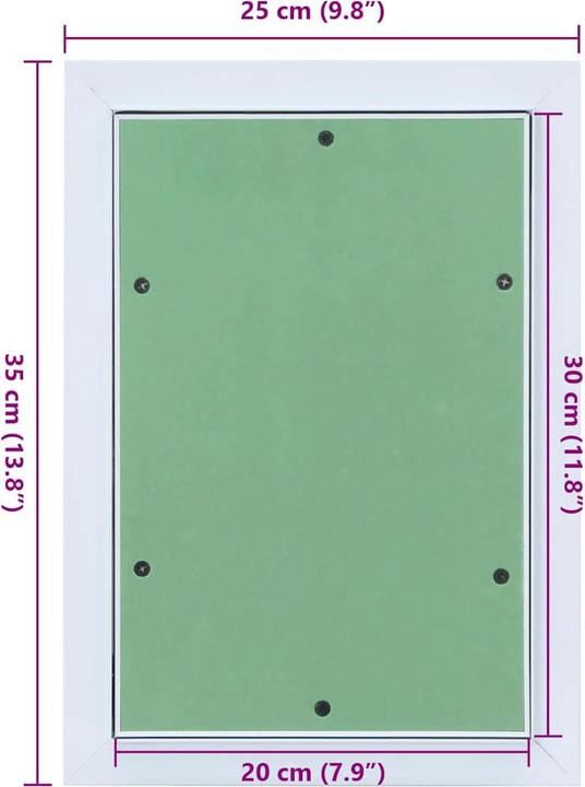Produktbild VidaXL Aluminium Zugangspanel
