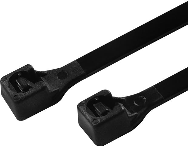 Actual product image LogiLink Cable tie 100 pieces, length: 300 mm, thickness: 3,4 mm, black (Plastic cable ties, 300 mm, 100 pcs.)