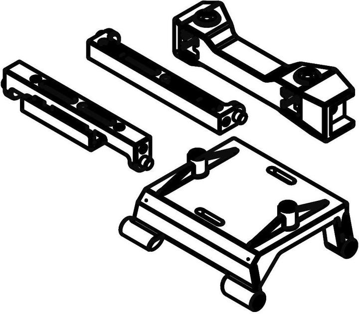 Actual product image Amewi Gearbox mount RCX10