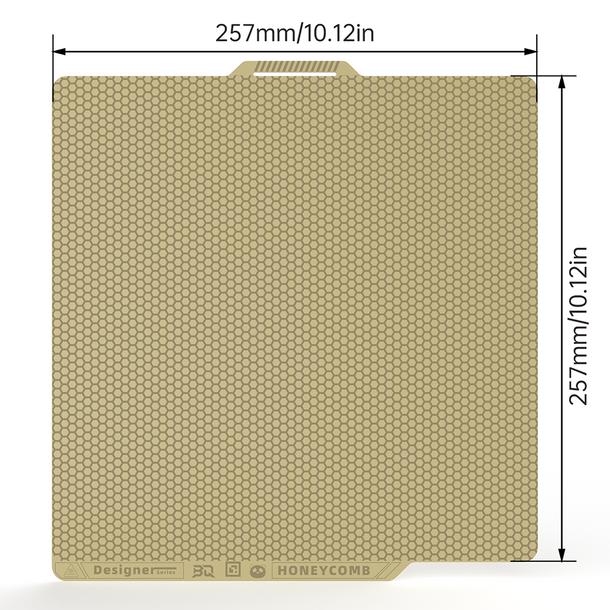 Produktbild 3d-printerstore.ch BIQU Buildplate für Bambu Lab Dual-textured Honeycomb-Houndstooth P1/X1 (Platte)