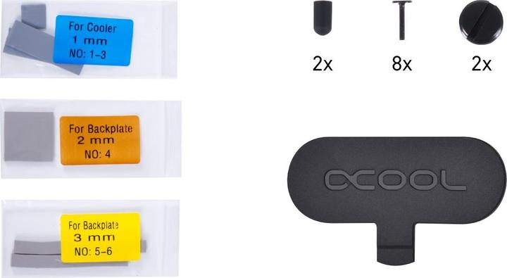 Actual product image Alphacool Alpha Ice Block Au. GPX-N Ac Active80/90 TI HOF - 1022255