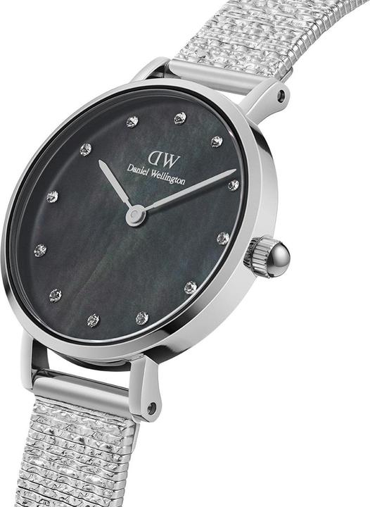 Produktbild Daniel Wellington Classic Petite Lumine Pressed Piano Silver Black (Analoguhr, 28 mm)