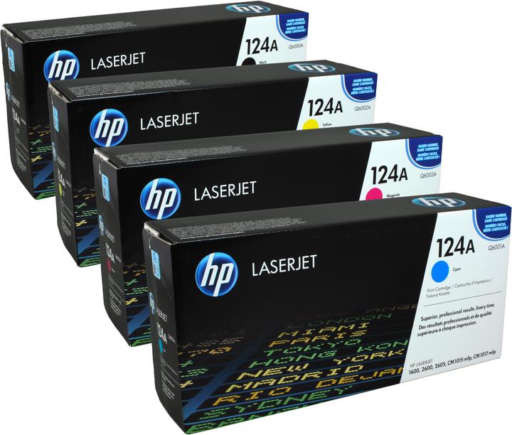 Image du produit HP 4 toner Q6000A-Q6003A 124A multipack BK C M Y 4 couleurs (C, CF, M, Y)