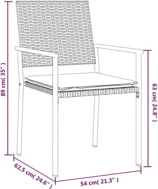 Produktbild vidaXL Garten Essgruppe