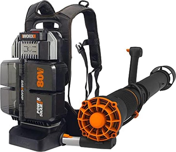 Actual product image Worx Battery backpack blower (Rechargeable battery operated, Leaf blower)