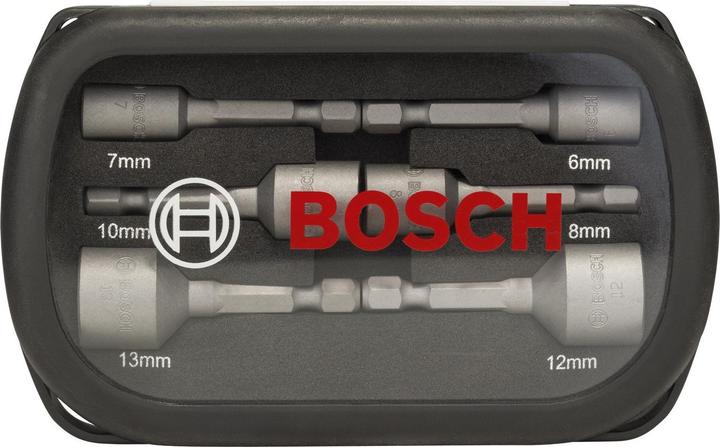 Produktbild Bosch Professional Zubehör 6-tlg. Steckschlüssel-Set, 6–13 mm (12 mm, 10  mm, 13 mm)