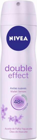 NIVEA Double Effect Desodorante Vaporizador Con Extractos De Aguacate 200ml (Spray, 200 ml)