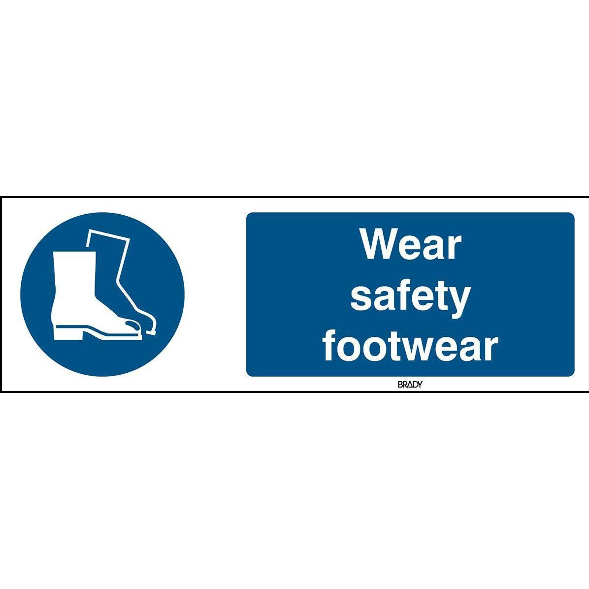 Brady, Sicherheitskennzeichnung, ISO 7010 Sign - Wear safety
