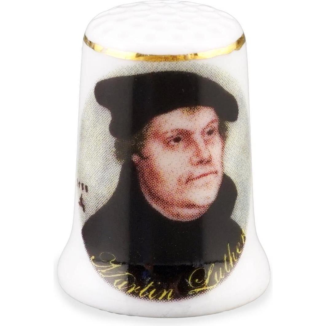 Reutter, Deko Objekt, Fingerhut Porzellan, Martin Luther