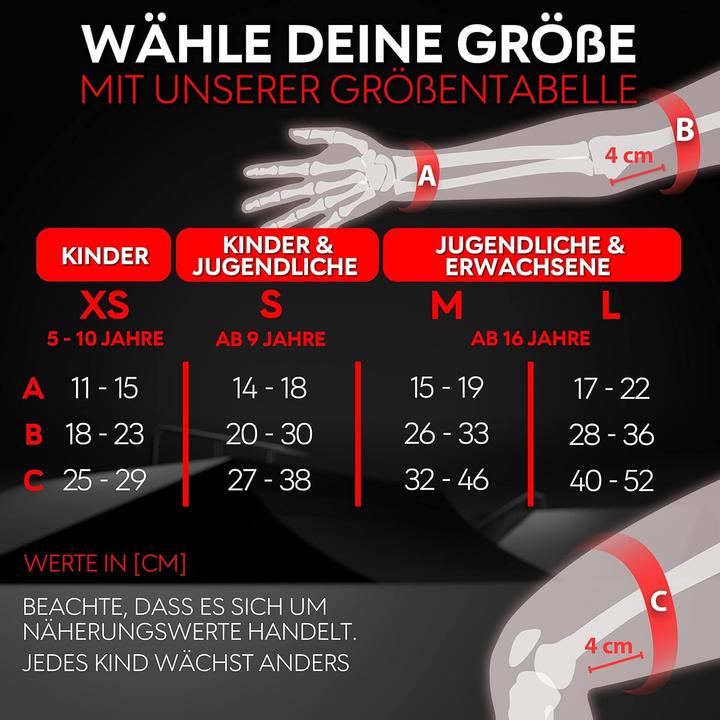Image du produit Skatewiz 6-teiliges Skate Protektoren Set für Kinder & Jugendliche (S, Protège-poignets, Genouillère, Coudes, 6 pièces)