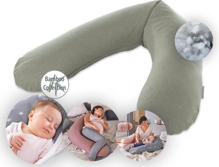 Produktbild Theraline Stillkissen "Das Original" mit Polyester Hohlfaser Füllung inkl. Bezug 190 cm (190 cm)