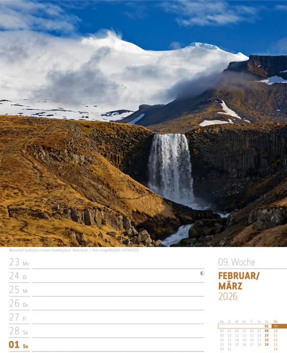 Immagine prodotto Island - Die Insel aus Feuer und Eis - Wochenplaner Kalender 2026 (25 x 33 cm)