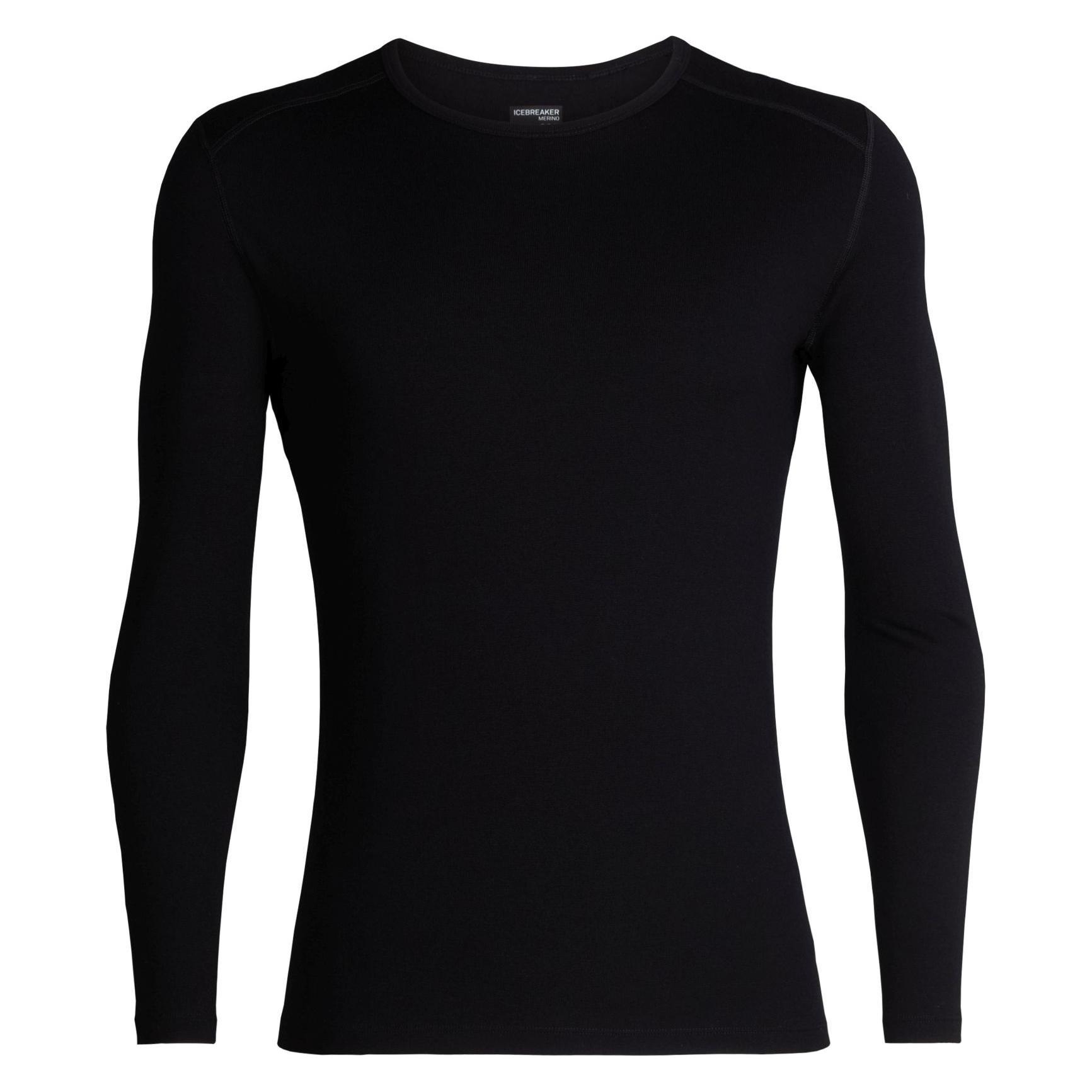Icebreaker, Herren, Funktionsshirt, 260 Tech L/S Crewe (3XL), Schwarz, 3XL