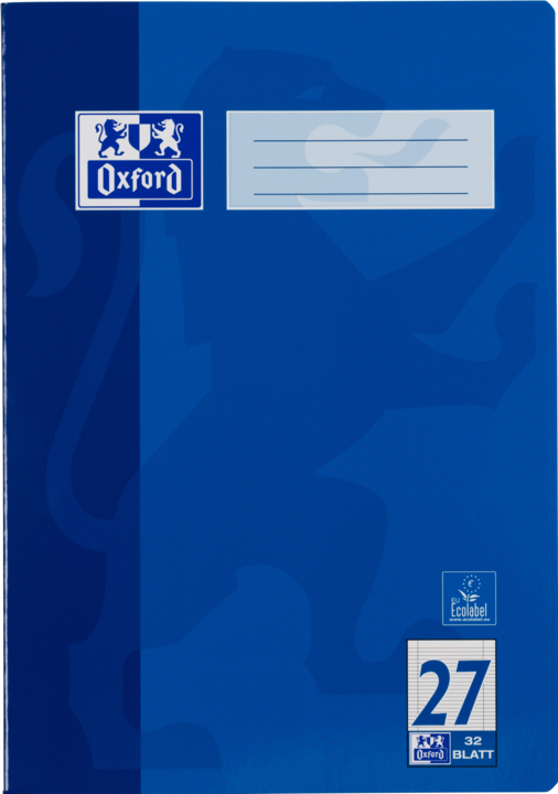 Actual product image Oxford Exercise book, A4, ruling 27 (A4, Lined, Hardcover)