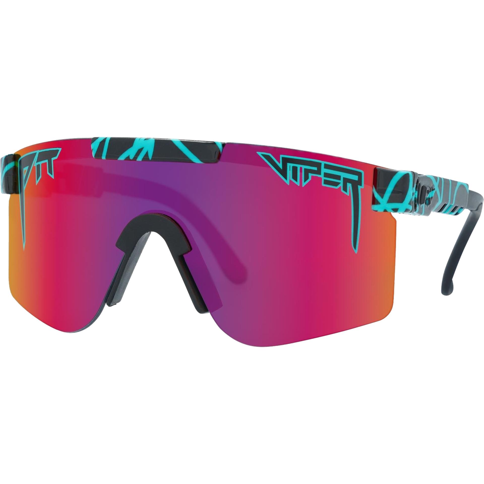 Pit Viper, Herren, Sportbrille, The Originals The Voltage Polarized (Black, Turquoise, Pink, Purple), Schwarz, Pink, Tür...