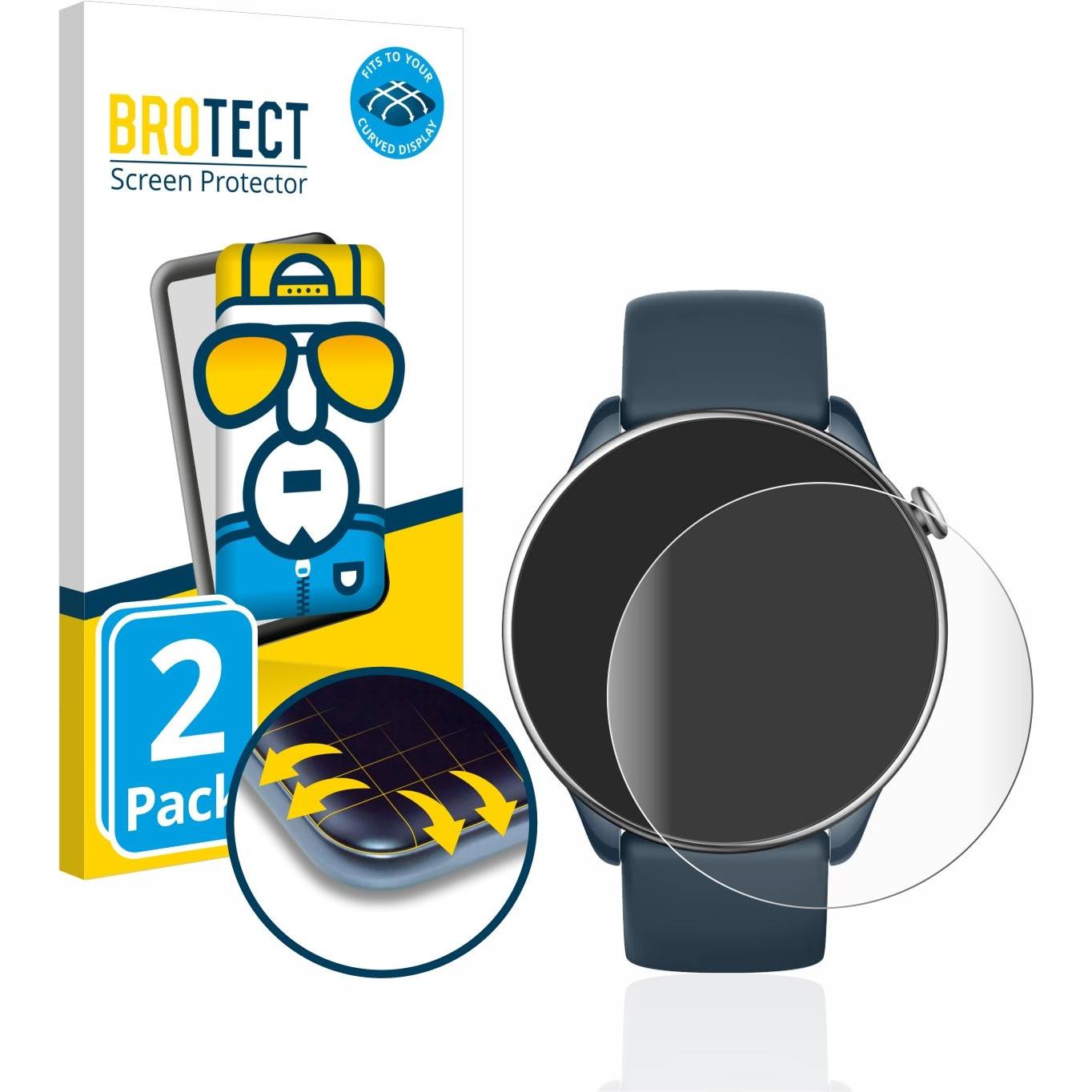 BROTECT Full-Cover Displayschutz, Smartwatch Schutzfolie, Transparent