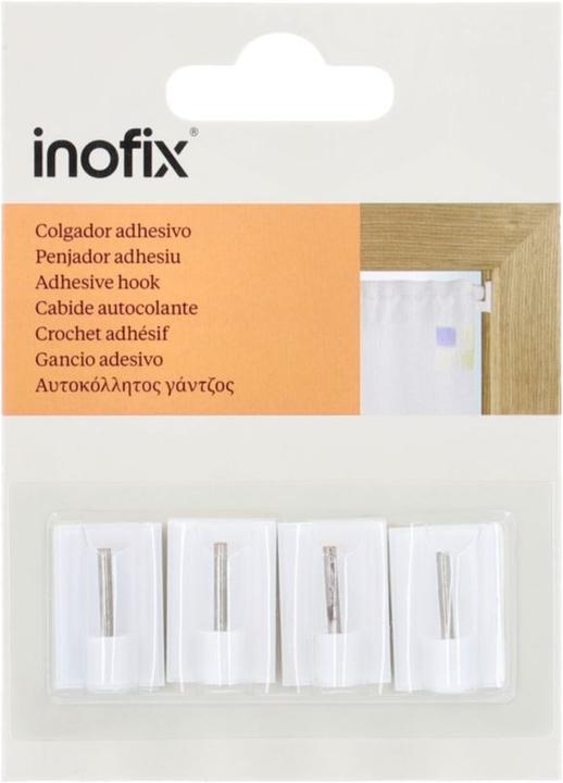 Produktbild Inofix Klebehaken Vorhangstangen, weiss, 4 Stück