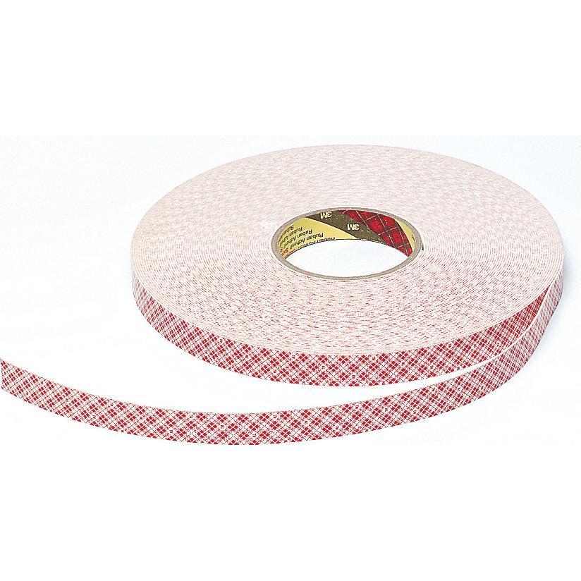 Brady, Nastro adesivo, Materiale di fissaggio nastro adesivo in schiuma - 3M, bianco, 19 mm x 33 m, biadesivo (1 rotolo) (19 mm)