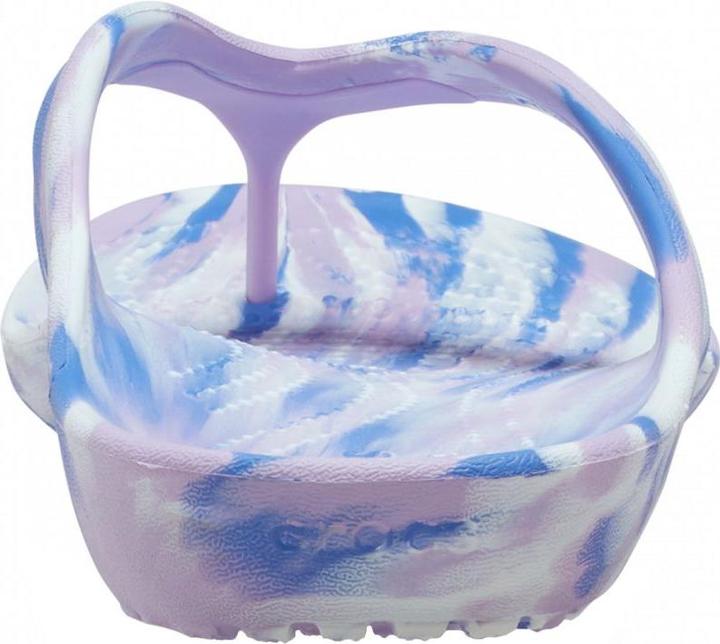 Produktbild Crocs Damenhausschuhe Kadee II Marbled Flip W blau-rosa 208331 5PT (36-37) (36, 37)