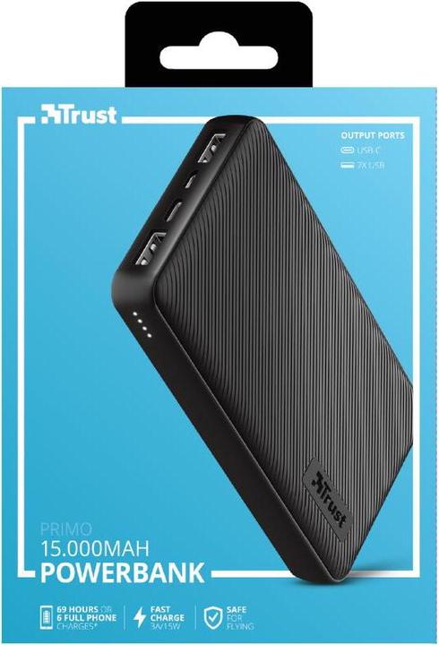 Actual product image Trust Primo Compact (15000 mAh, 15 W, 55.50 Wh)