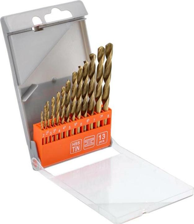 Actual product image Toya Set of metal drills 13 pcs. titanium (2.0 - 8.0 mm)