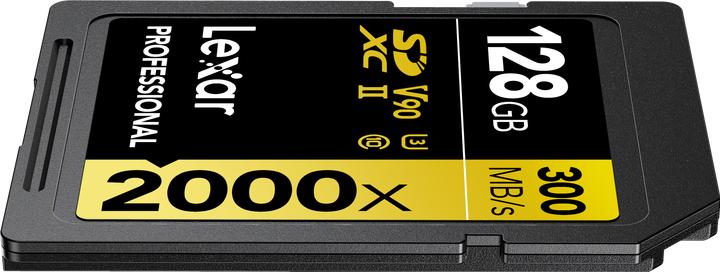 Image du produit Lexar Professional Gold 2000x (128 Go, SDXC, U3, UHS-II)
