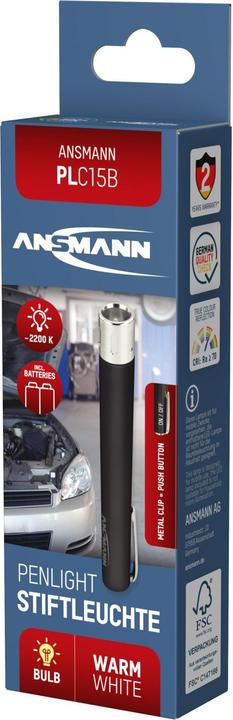 Produktbild Ansmann Stiftleuchte 2.200 Kelv. Glühbirne E10 warmweiss PLC15B (12.25 cm, 3000 lm)