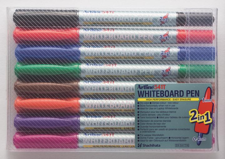 Image du produit Artline stylo pour tableau blanc, double embout, 8 couleurs (8x)