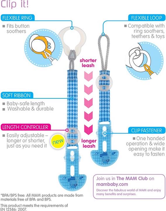 Image du produit MAM Clip it (1 x, dès la naissance)