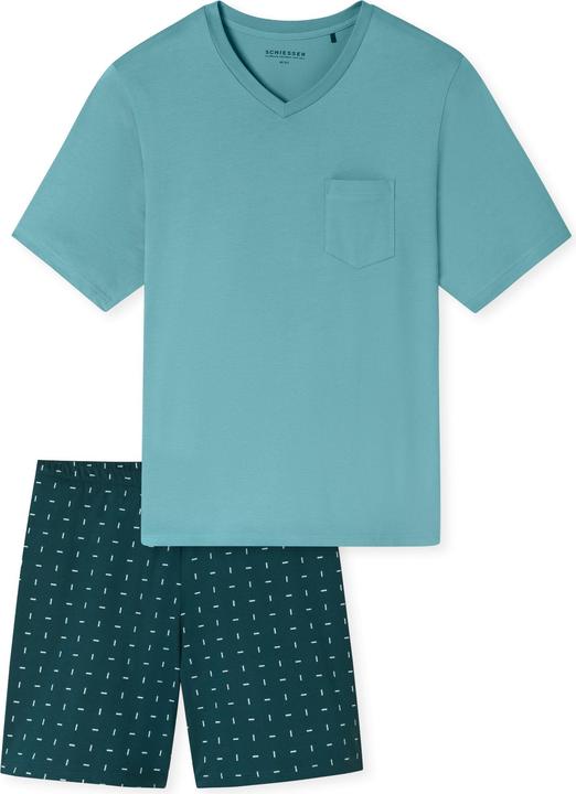 Dunkelgrau, Mint, Rot