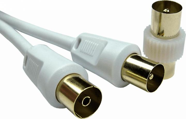 Produktbild Cables Direct CDL 3m TV Ext with Male Coup-Wht