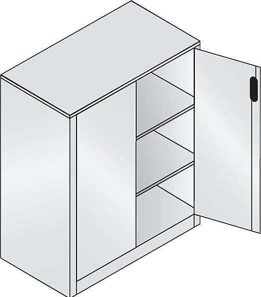 Image du produit C+P Armoire basse ACURADO (93 x 50 x 120 cm)
