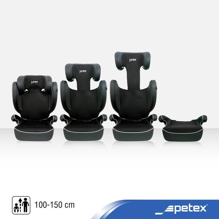 Productafbeelding Petex Basic Plus 1600 zwart HDPE volgens ECE R129 Kinderzitje zwart (Kinderzitje, ECE R129/i-Size standaard)