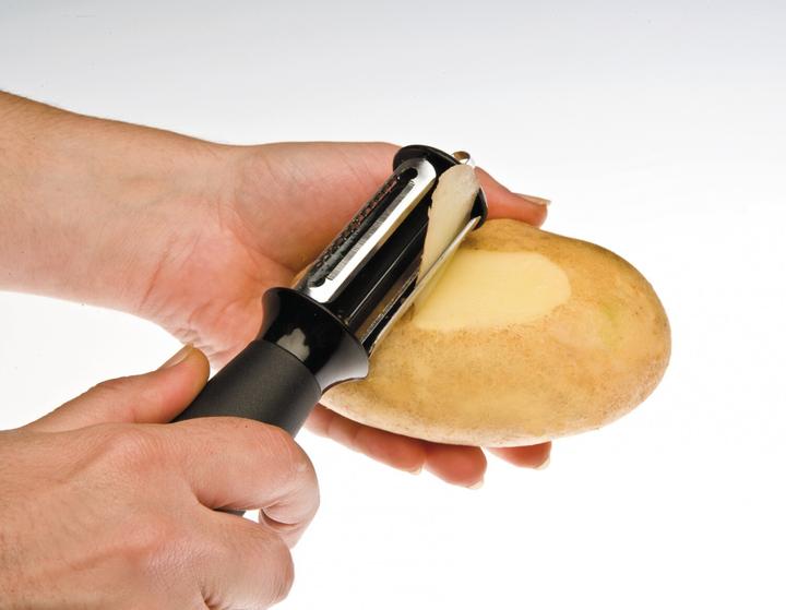 Actual product image Ibili Sparschäler mit 3 Klingen Ideal zum Schälen von Obst und Gemüse