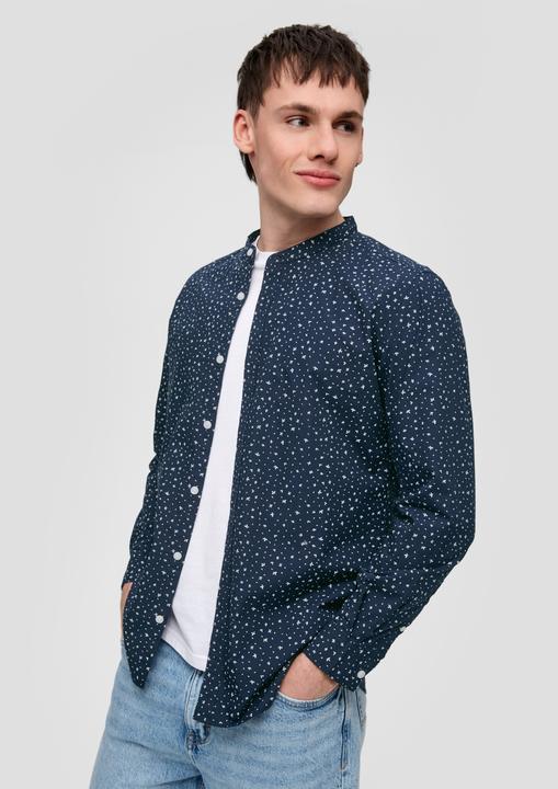 Produktbild s.Oliver Hemd Baumwollhemd mit All-over-Print (L)