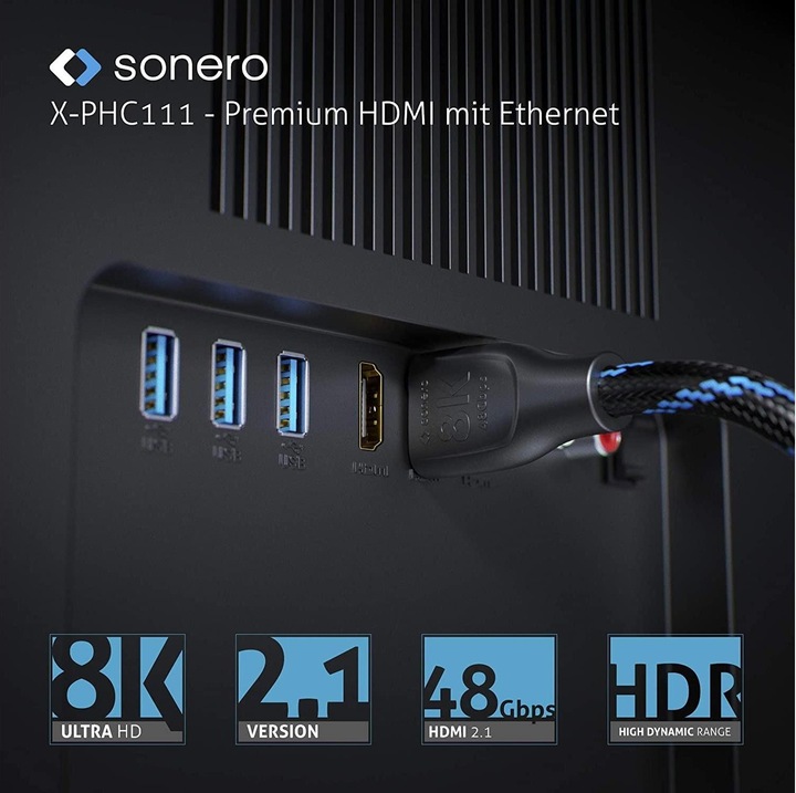 Produktbild Sonero HDMI (Typ A) — HDMI (Typ A) (3 m, HDMI)