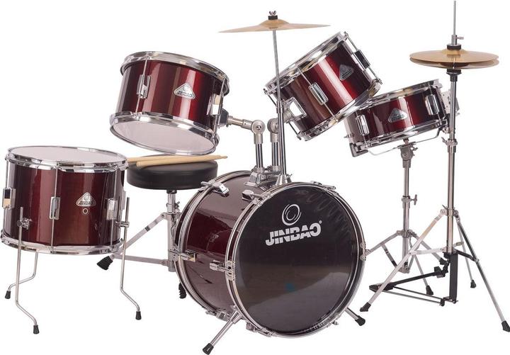 Actual product image Jinbao Junior Drums Rood (Acoustic drum)