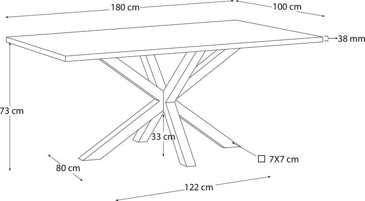 Produktbild Kave Home Argo (100 x 180 cm)