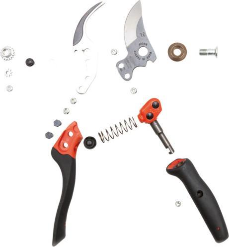 Actual product image Bahco ERGO Small 20 mm bypass pruning shears with roller handle with elastomer coating