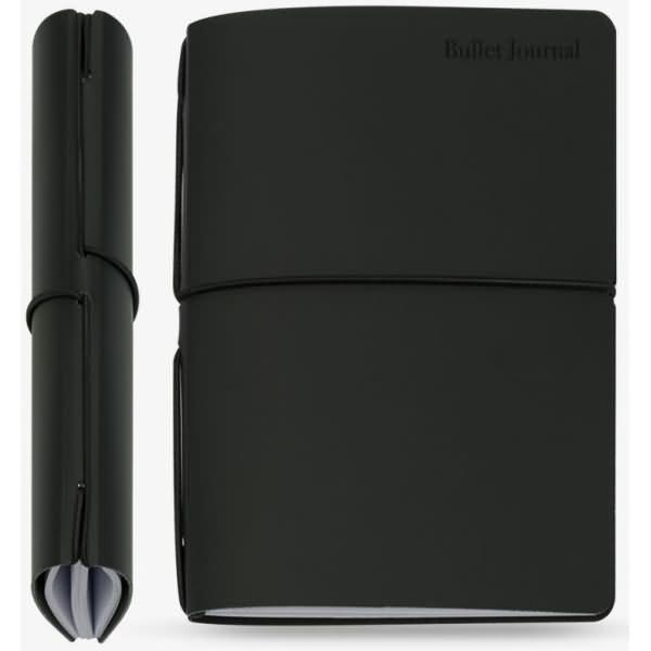 Bullet Journal Modimo, Heft + Block, Bullet Journal 13x21 cm schwarz (13 x 21 cm, Harter Einband)
