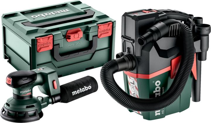 Produktbild Metabo Akku-Exzenterschleifer SXA 18 LTX 125 BL Set + Akku-Sauger AS 18 L PC Compact Solo (Exzenterschleifer)