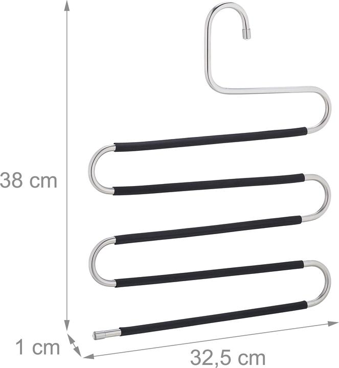 Actual product image Relaxdays 4x multiple trouser hangers (1 x)