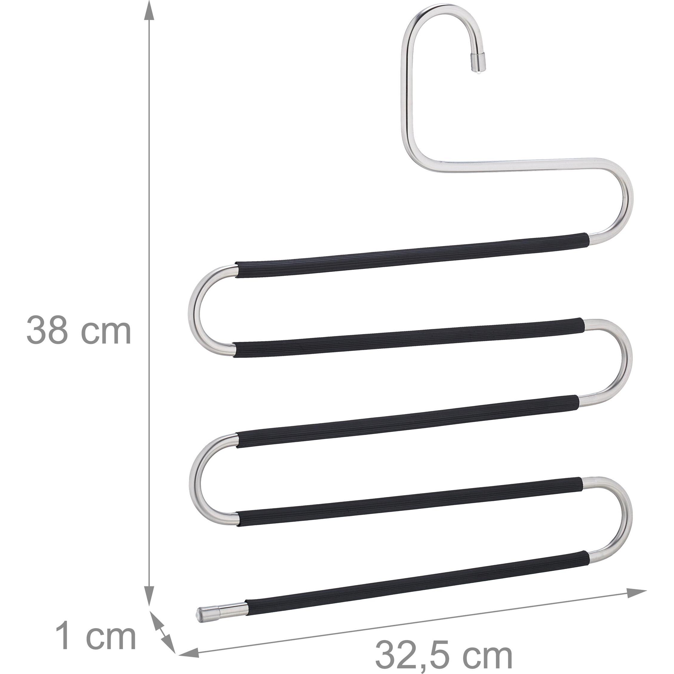 Thumbnail - Relaxdays, Kleiderbügel, 4x Mehrfachhosenbügel (1 x)