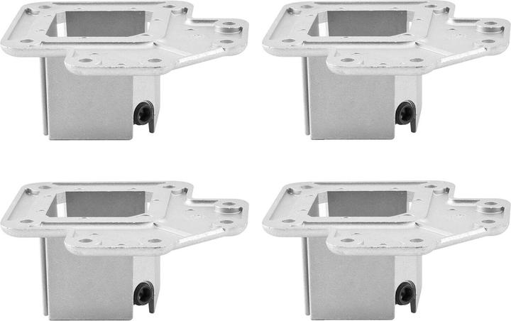 Produktbild Vasalat CAMAR Tischbeinbefestigung oben für 60x60mm Tischbeine, Aluminium 4 Stück