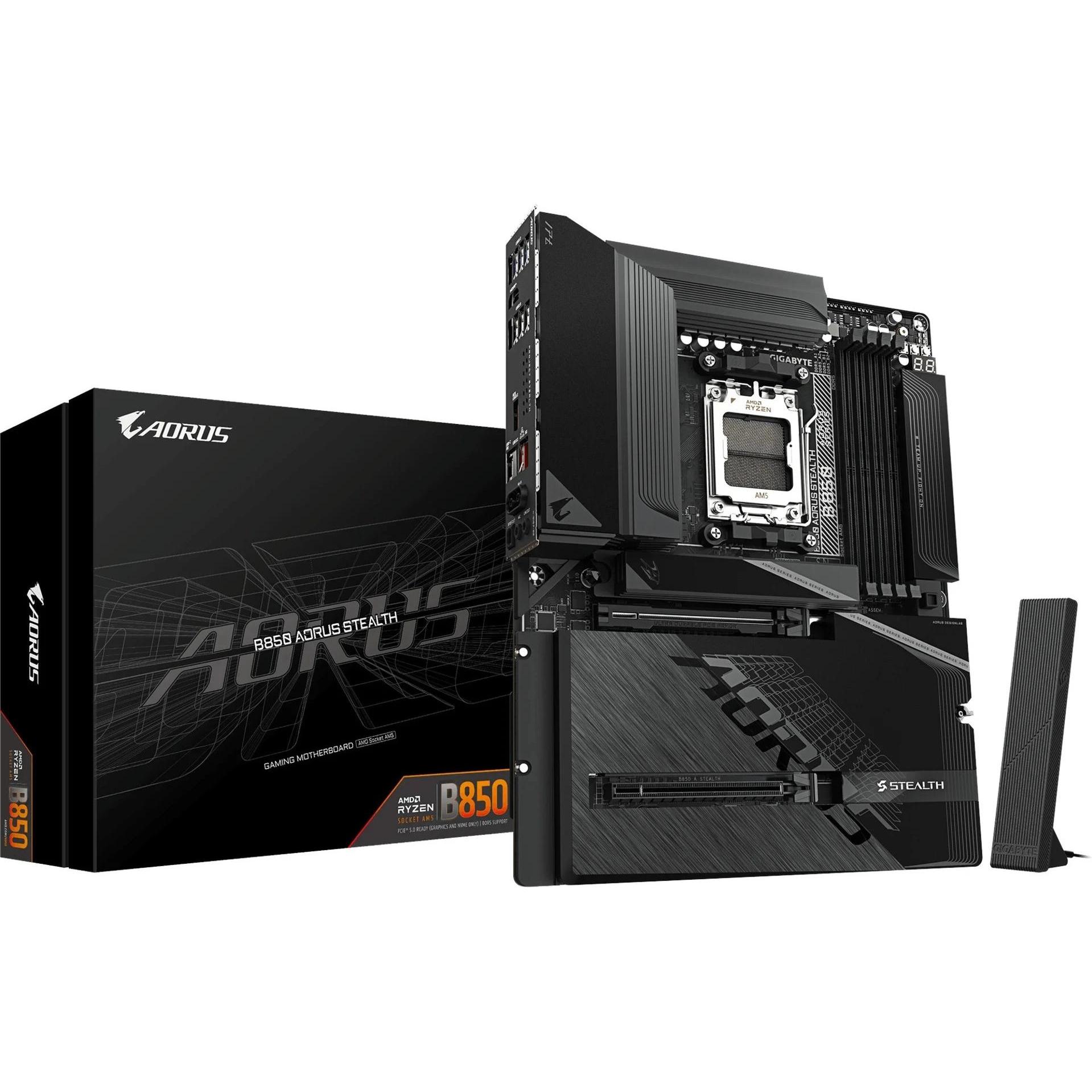 Gigabyte MB Gbt Amd Am5 B850 Aorus Stealth (AM5, AMD B850, ATX), Mainboard