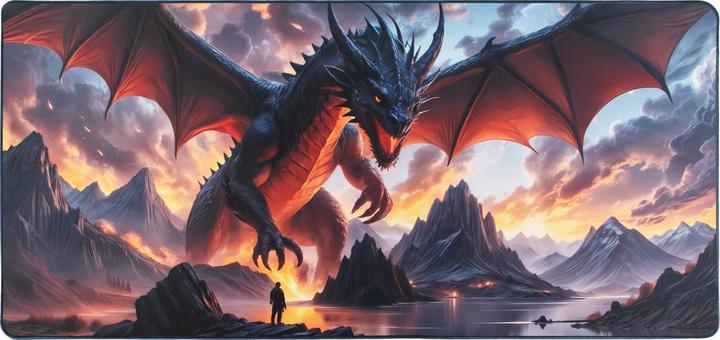 Actual product image Blackstorm Dragon Mouse Pad, 40 × 80 cm