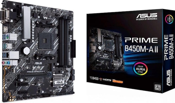 Productafbeelding ASUS PRIME B450M-A II (AM4, AMD B450, mATX)