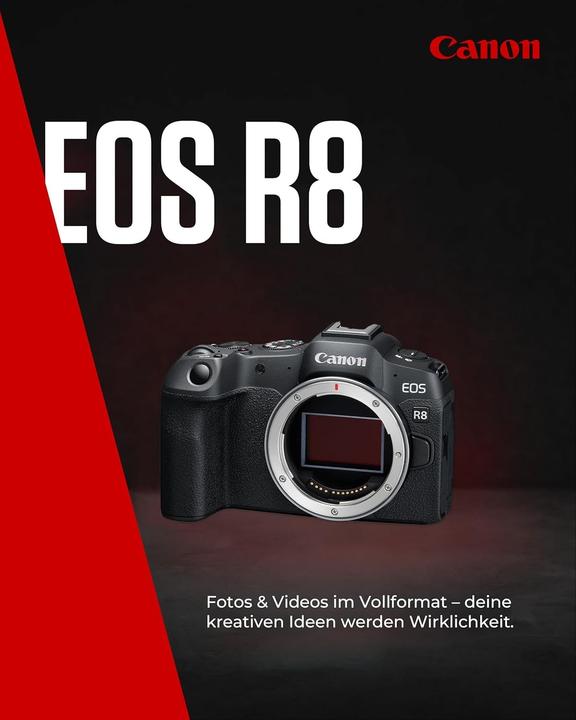Actual product image Canon EOS R8 (EU) (24.20 Mpx, Full frame)